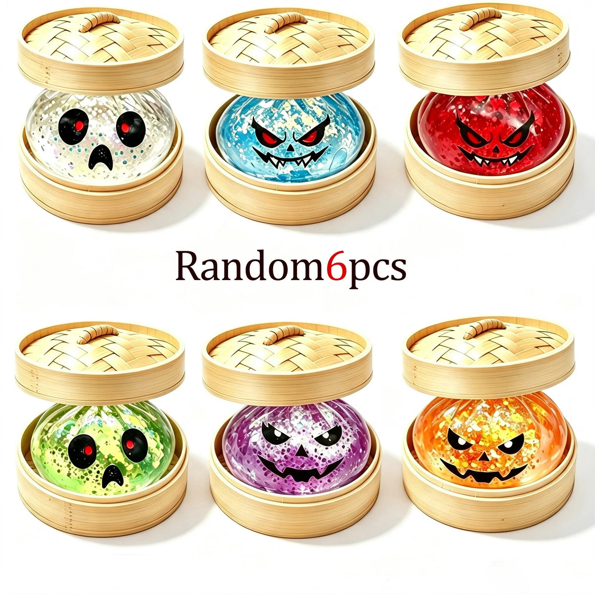 Halloween Glitter Dumpling Squishy