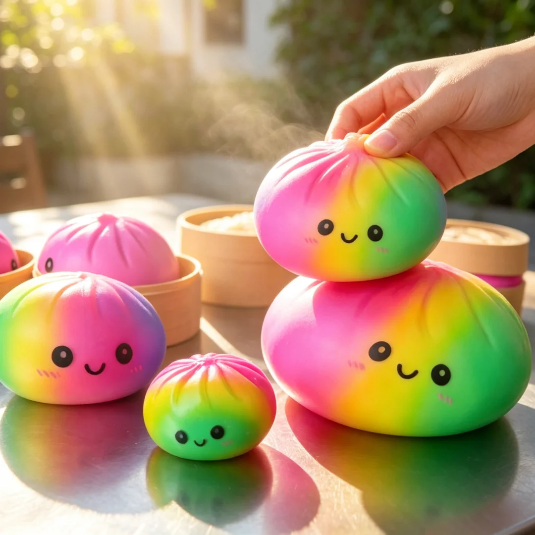 Giant Colorful Dumpling Squishy