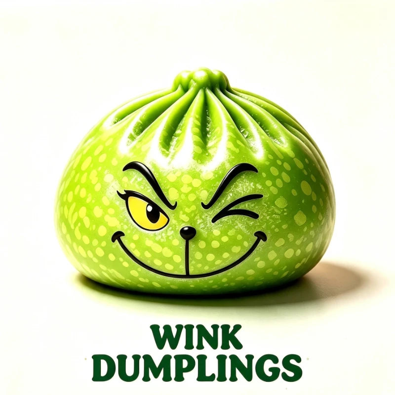 Merry Christmas Grinch Dumpling Squishy